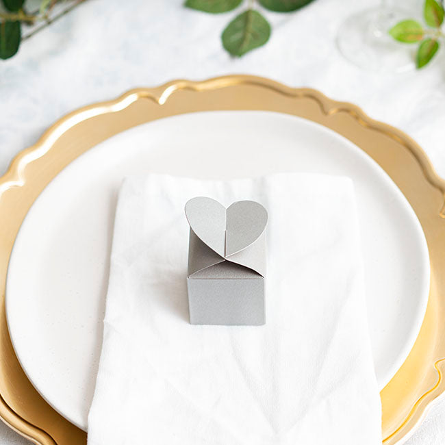 Bomboniere Chocolate Modern Box Silver Pack 20 (45x45x55mmH)