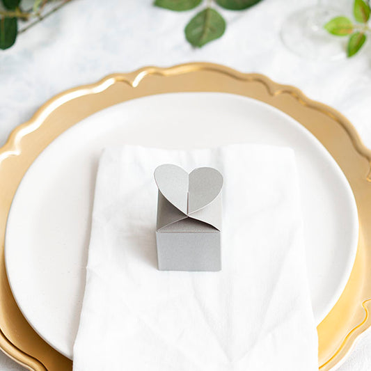 Bomboniere Chocolate Modern Box Silver Pack 20 (45x45x55mmH)