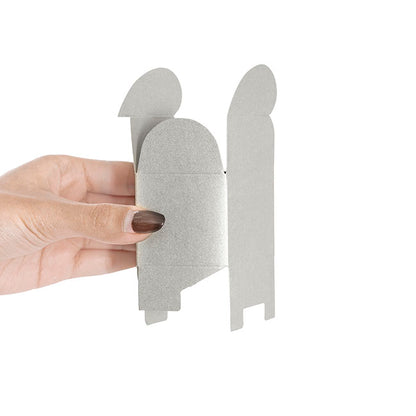 Bomboniere Chocolate Modern Box Silver Pack 20 (45x45x55mmH)