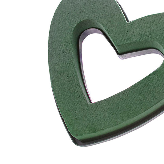 Strass Open Heart Large Plastic Base (24cm)