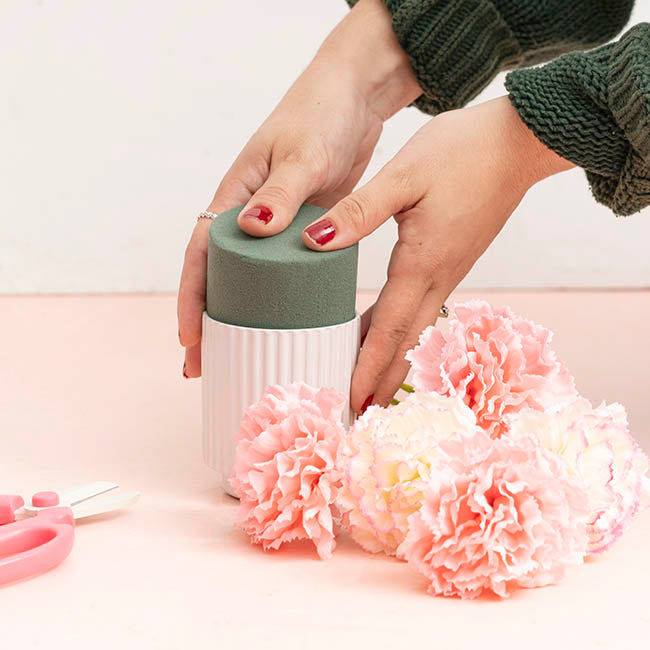 Strass Floral Foam IDEAL A No.5 Cylinder (7.5Dx6cmH) PK3