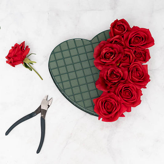 Strass Solid Heart Large with Suction Cup (32.5cm)