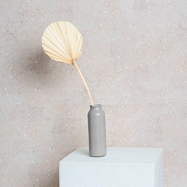 Preserved Dried Round Cut Palm Leaf Light Beige (40-45cmH)