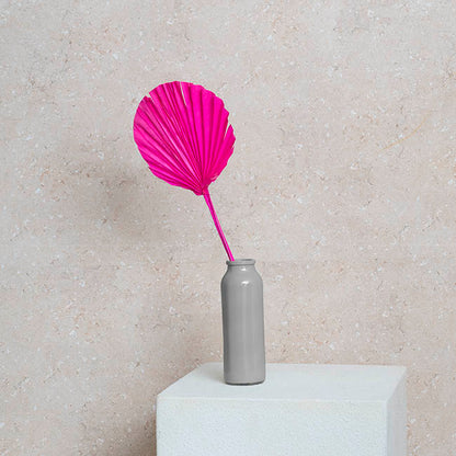 Preserved Dried Round Cut Palm Leaf Hot Pink (40-45cmH)