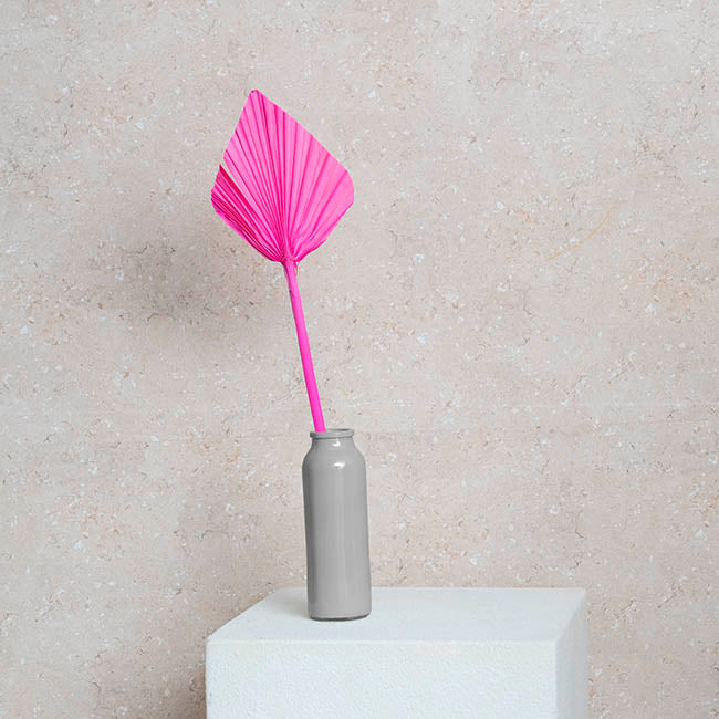 Preserved Dried Palm Spear Leaf Hot Pink (45-50cmH)
