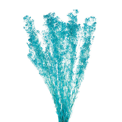 Preserved Dried Baby's Breath Bunch Soft Blue (57cmH)