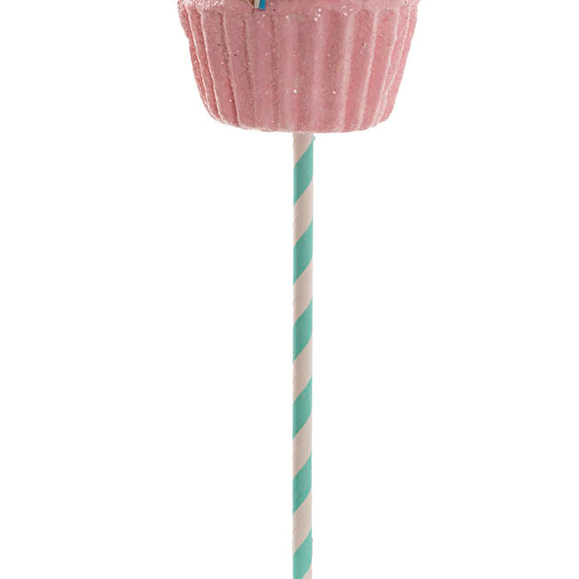 Bunny Cupcake Pick Pack 2 Pink (9.5x7x33cmH)
