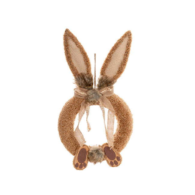 Rabbit Wreath Brown (30x54cmH)