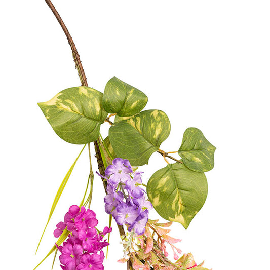 Easter Egg Mixed Flower Garland Multi Colour (153cmH)