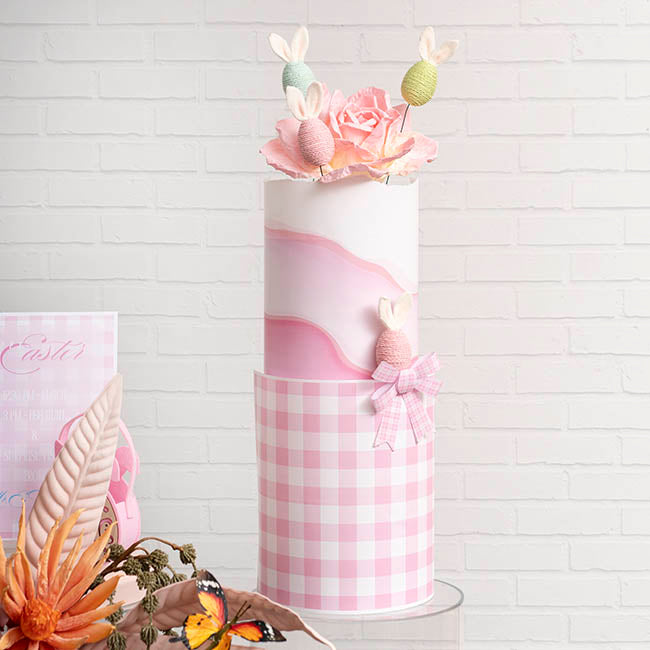 Easter Eggs w Bunny Ears Set 6 Multi Colour (15x10x12cm)