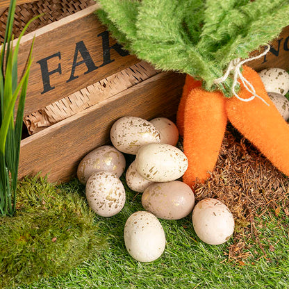 Gold Speckled Easter Eggs Pack 12 Brown & Nude (5cmD)