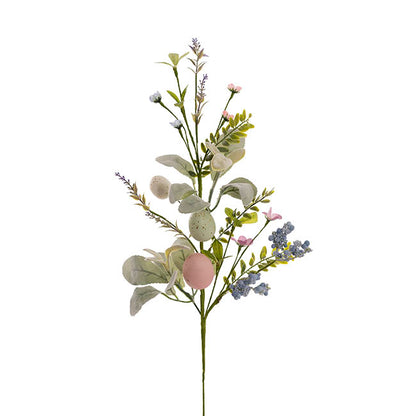 Easter Egg Lamb's Ear Leaf Spray Green (70cmH)