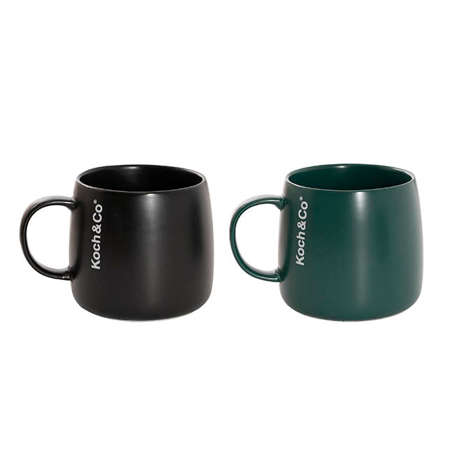Koch & Co Edition Mug S2 Green & Black (8.5cmDx9cmHx12.5cmW)