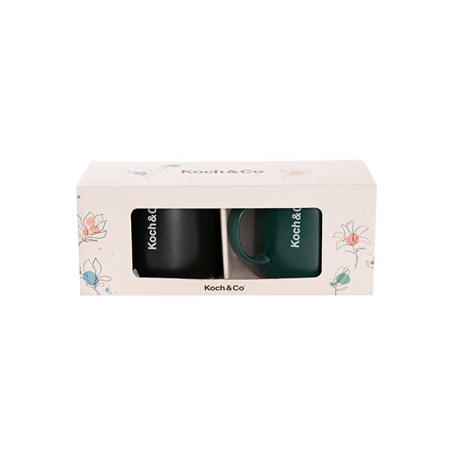Koch & Co Edition Mug S2 Green & Black (8.5cmDx9cmHx12.5cmW)