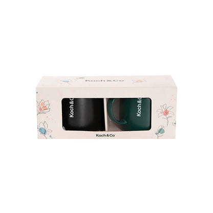 Koch & Co Edition Mug S2 Green & Black (8.5cmDx9cmHx12.5cmW)