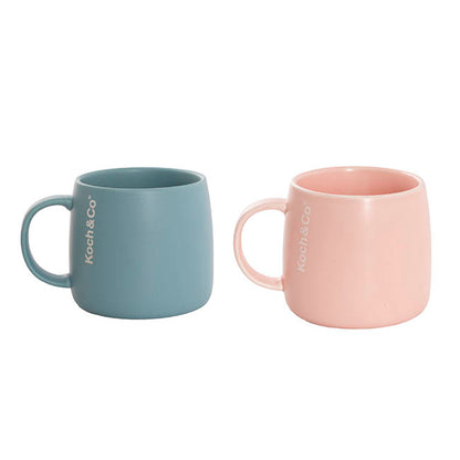 Koch & Co Edition Mug S2 Pink & Blue (8.5cmDx9cmHx12.5cmW)