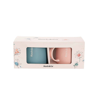 Koch & Co Edition Mug S2 Pink & Blue (8.5cmDx9cmHx12.5cmW)