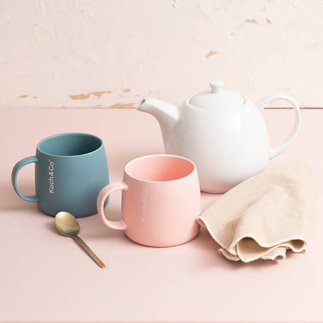 Koch & Co Edition Mug S2 Pink & Blue (8.5cmDx9cmHx12.5cmW)