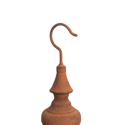 Hanging Metal Planter Pot Rustic Brown (34.5x94cmH)