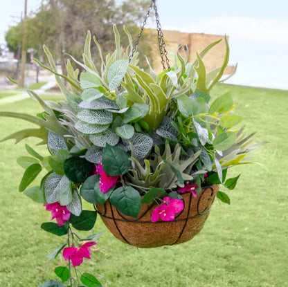 Metal Hanging Basket Scroll with Insert (30.5cm)
