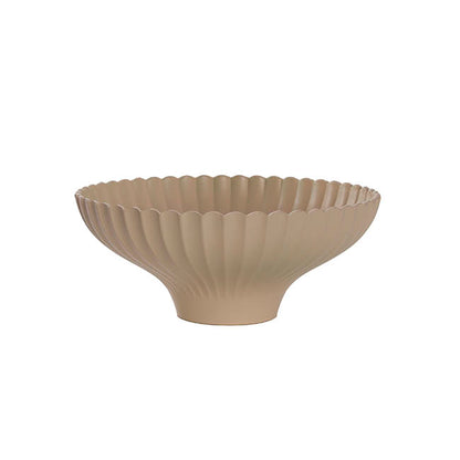 Scallop Bowl Matte Taupe (24cmDx10cmH)