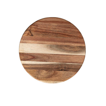 Acacia Wood Round Serving Board Brown (25cmDx1.5cmH)