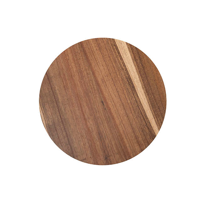 Acacia Wood Round Serving Board Brown (35cmDx1.5cmH)
