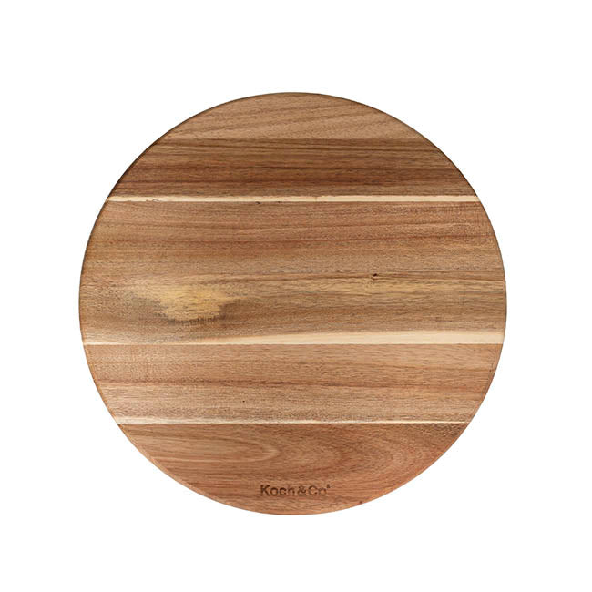 Acacia Wood Round Serving Board Brown (35cmDx1.5cmH)