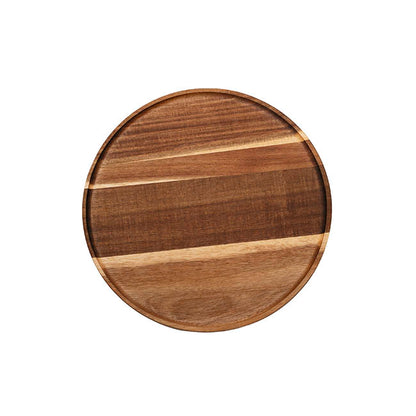 Acacia Wood Round Serving Tray Brown (30cmDx1.5cmH)