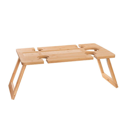 Folding Outdoor Portable Wooden Wine Table (55x35x23cmH)