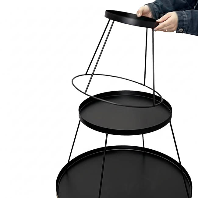 Stackable Metal Stand 4 Metal Plates Black (120cmH) – Koch & Co Pty Ltd