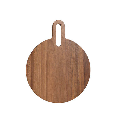 Round Acacia Wood Paddle Serving Board Brown (26x33x1.5cmH)