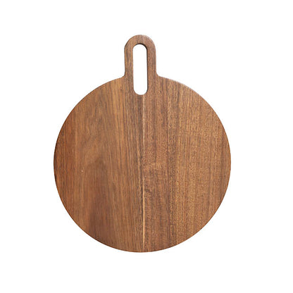 Round Acacia Wood Paddle Serving Board Brown (31x38x1.5cmH)