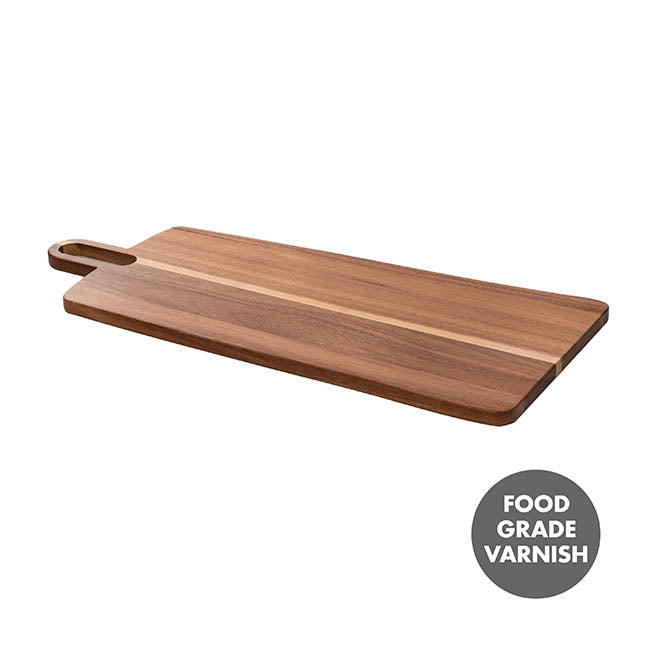 Acacia Wood Paddle Cutting Board Brown (25x58x1.5cmH)