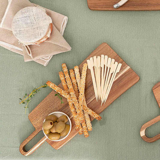 Acacia Wood Paddle Cutting Board Brown (15x37x1.5cmH)