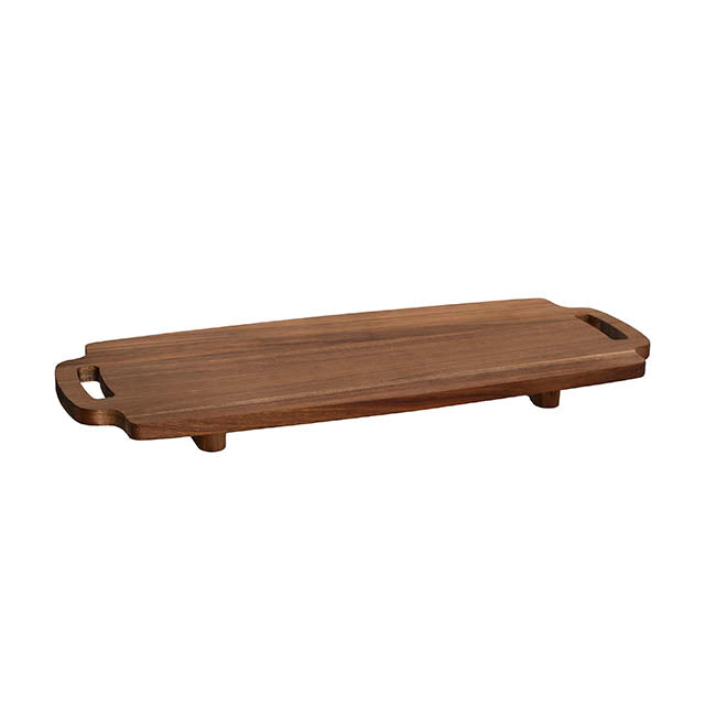 Acacia Wood Serving Board Stand Brown (58x23x5cmH)