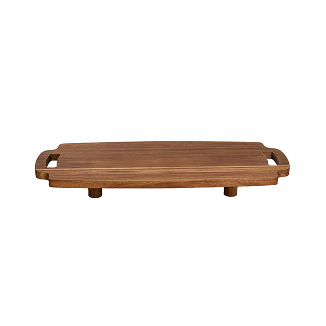 Acacia Wood Serving Board Stand Brown (48x20x5cmH)