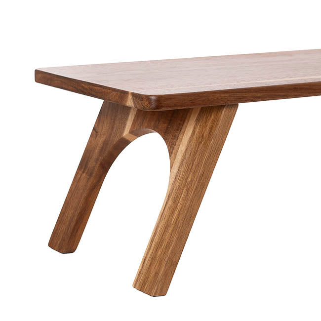 Foldable Acacia Wood Serving Table Brown (80x25x20cmH)