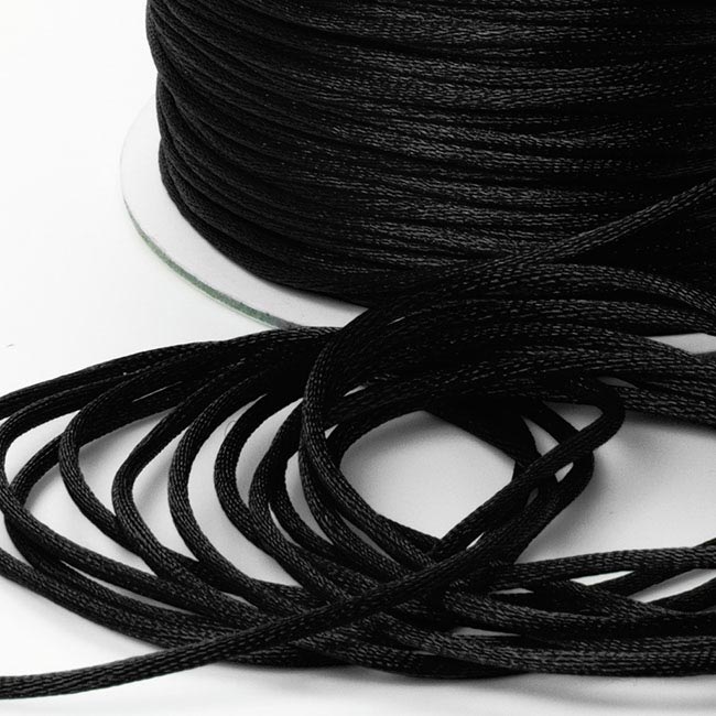 Satin Cord Black (2mmx100m)
