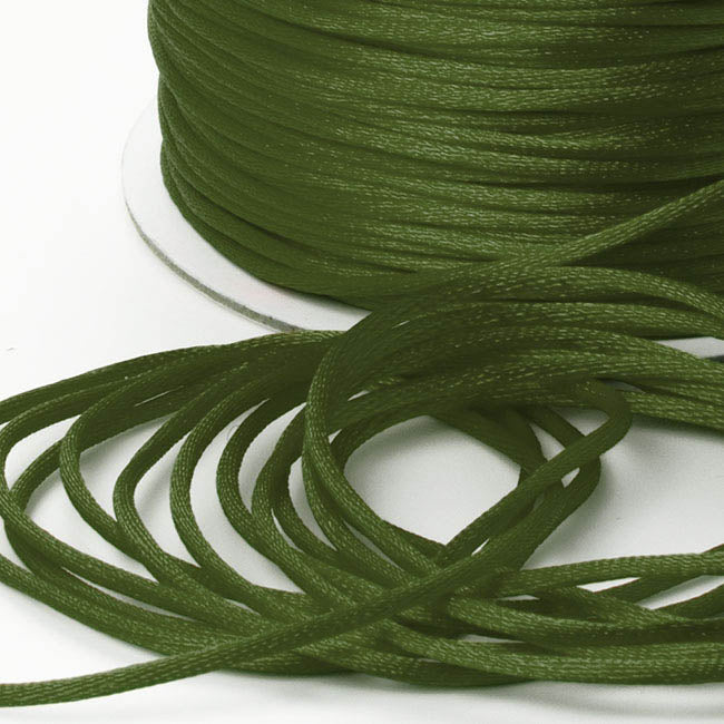 Satin Cord Olive (2mmx100m)