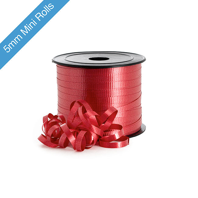 Ribbon Curling 5mm Mini Roll Red (5mmx85m)
