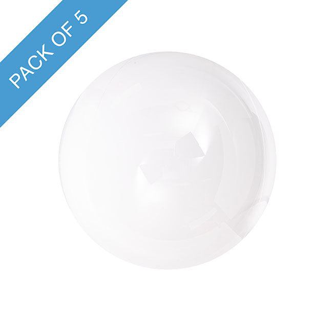 Bubble (Bobo) Balloon 18" Pack 5 Clear (46cmD)