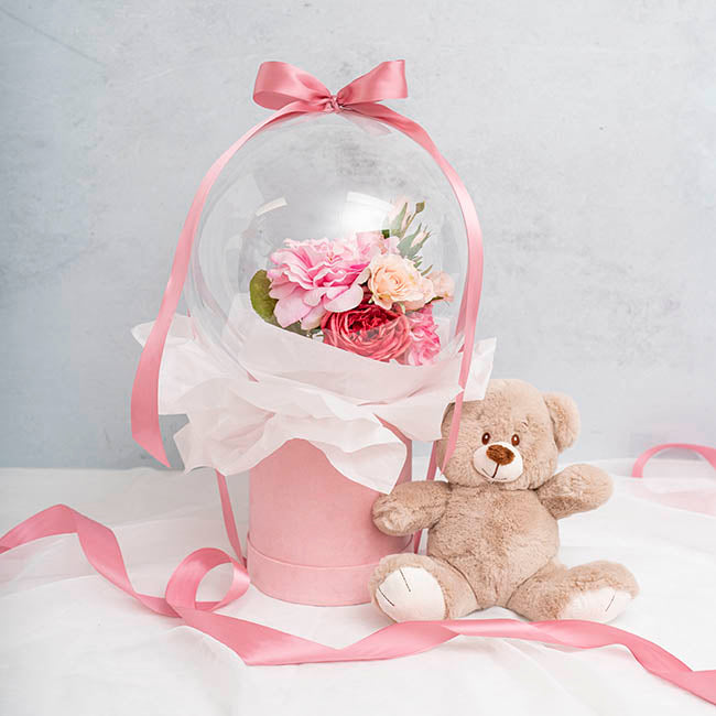 Bubble (Bobo) Balloon 18" Pack 5 Clear (46cmD)