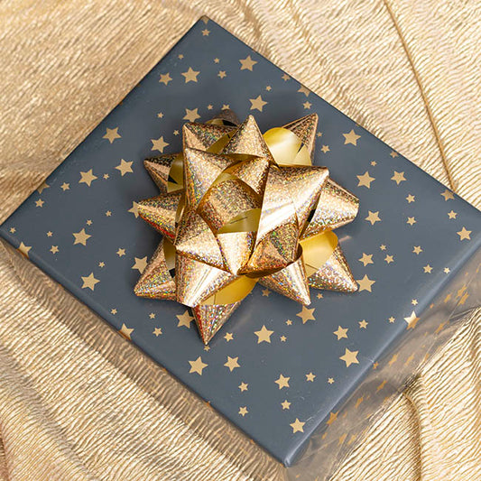 Premium Poly Ribbon Metallic Glitter Champagne (30mmx91m)