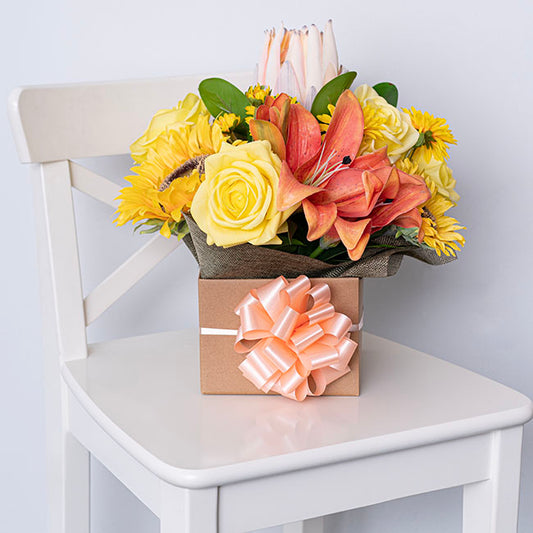 Premium Poly Florist Ribbon Satin Pearl Peach (30mmx50m)