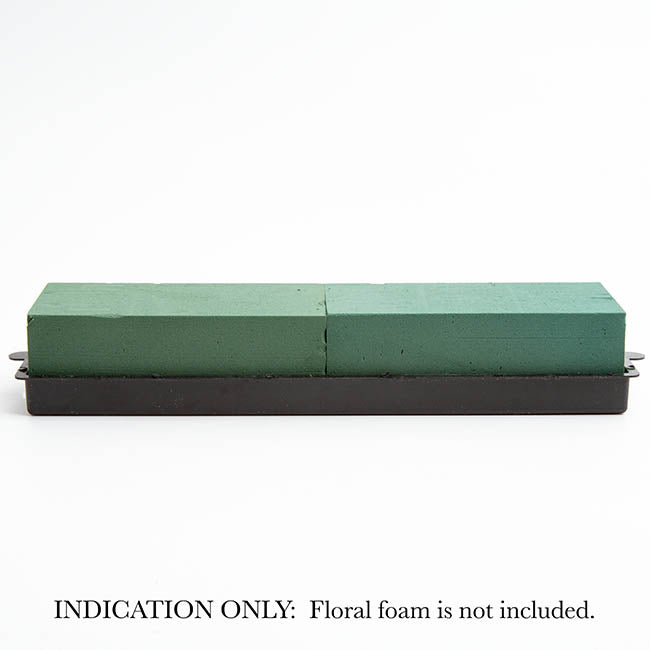 Tray Black Double Only No Guard (48cmx13cmx3.4cmH) Black