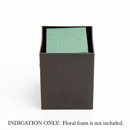 Pencil Vase Square (10x10x13.5cmH) Single Black