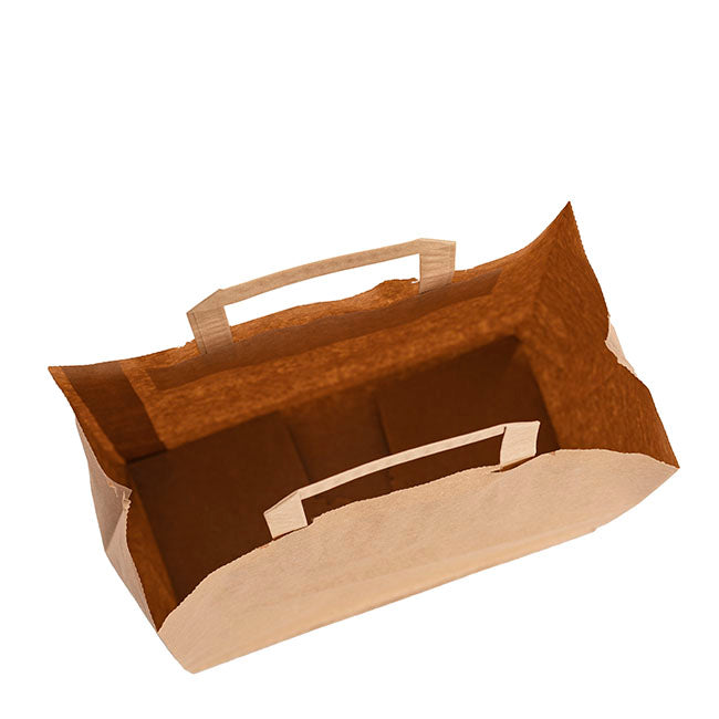 Brown Kraft Take Away Paper Bag Pk10 (280Wx170Gx290mmH)