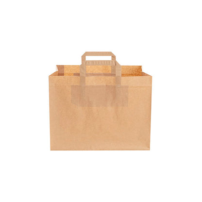 Brown Kraft Take Away Paper Bag Pack10 (320Wx215Gx245mmH)