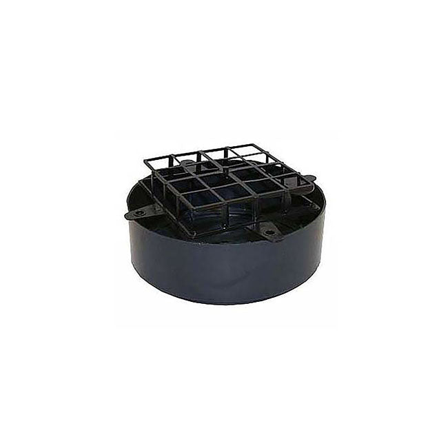 Deep Designer Bowl & Guard Small (18.5Dx7cmH) Black